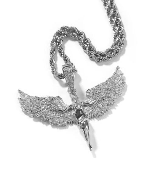 Angel Pendant | Diamond Angel | AriJah's BOX