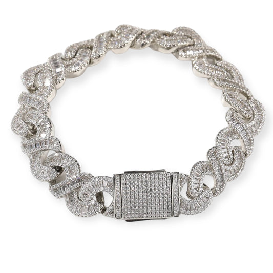 Diamond Baguette Bracelet | Eternity Bracelet | AriJah's BOX