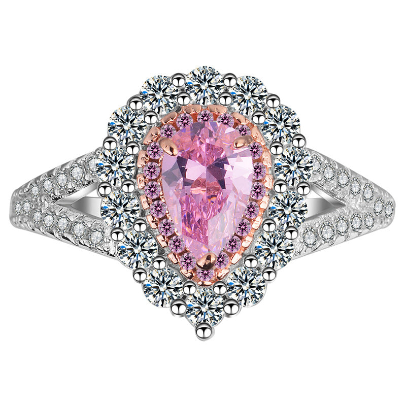 Pear Shaped Ring | Pink Diamond Ring | AriJah's BOX