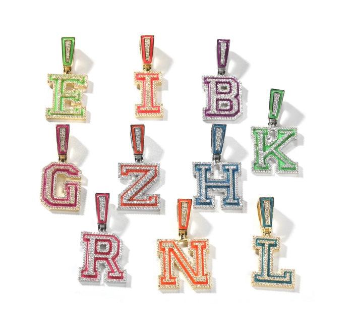 Colorful Nameplate Necklace | Name plate Necklace | AriJah's BOX
