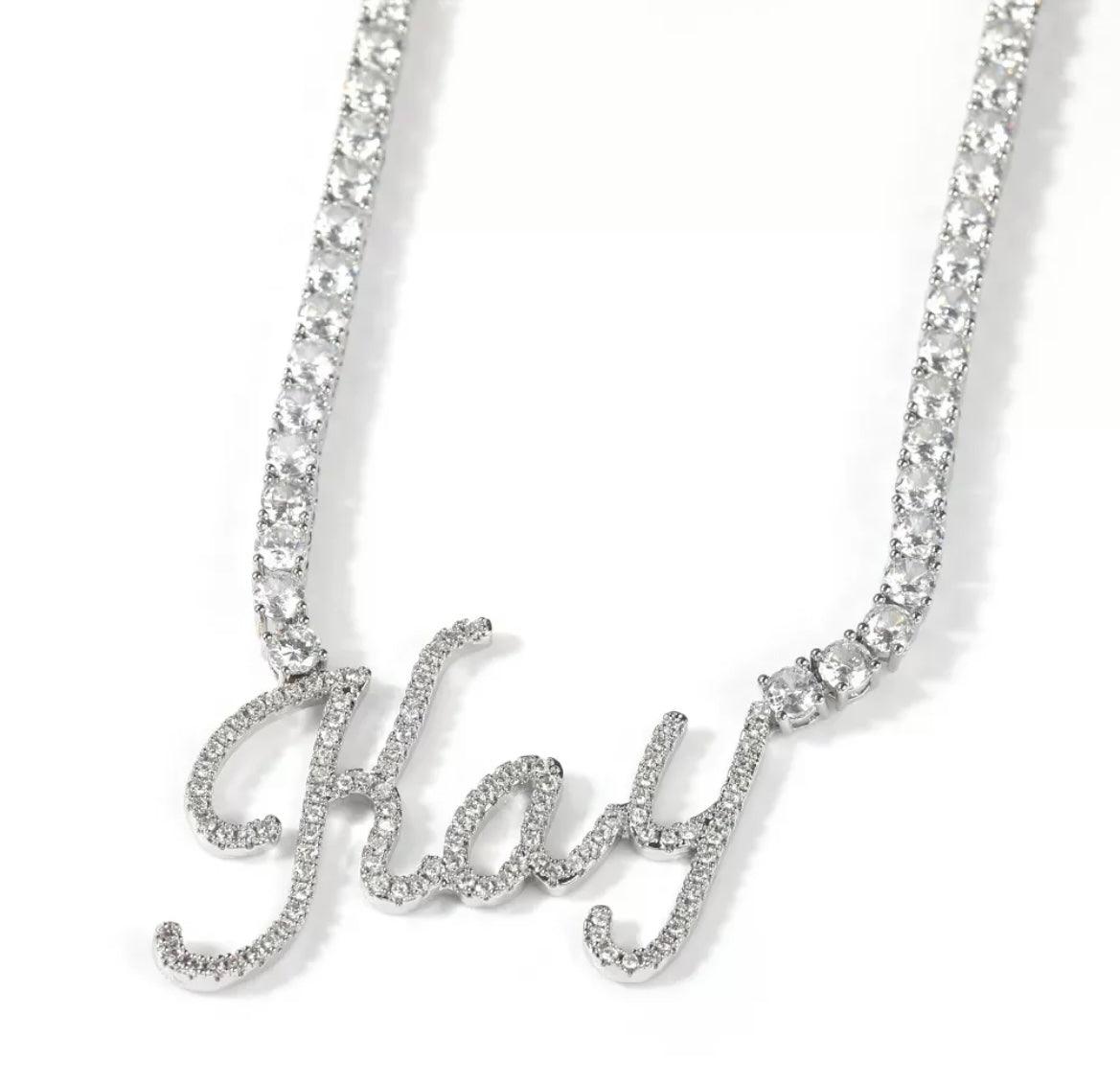 Kay Unstoppable Love Necklace Lab-Created Sapphires Sterling Silver |  Hamilton Place