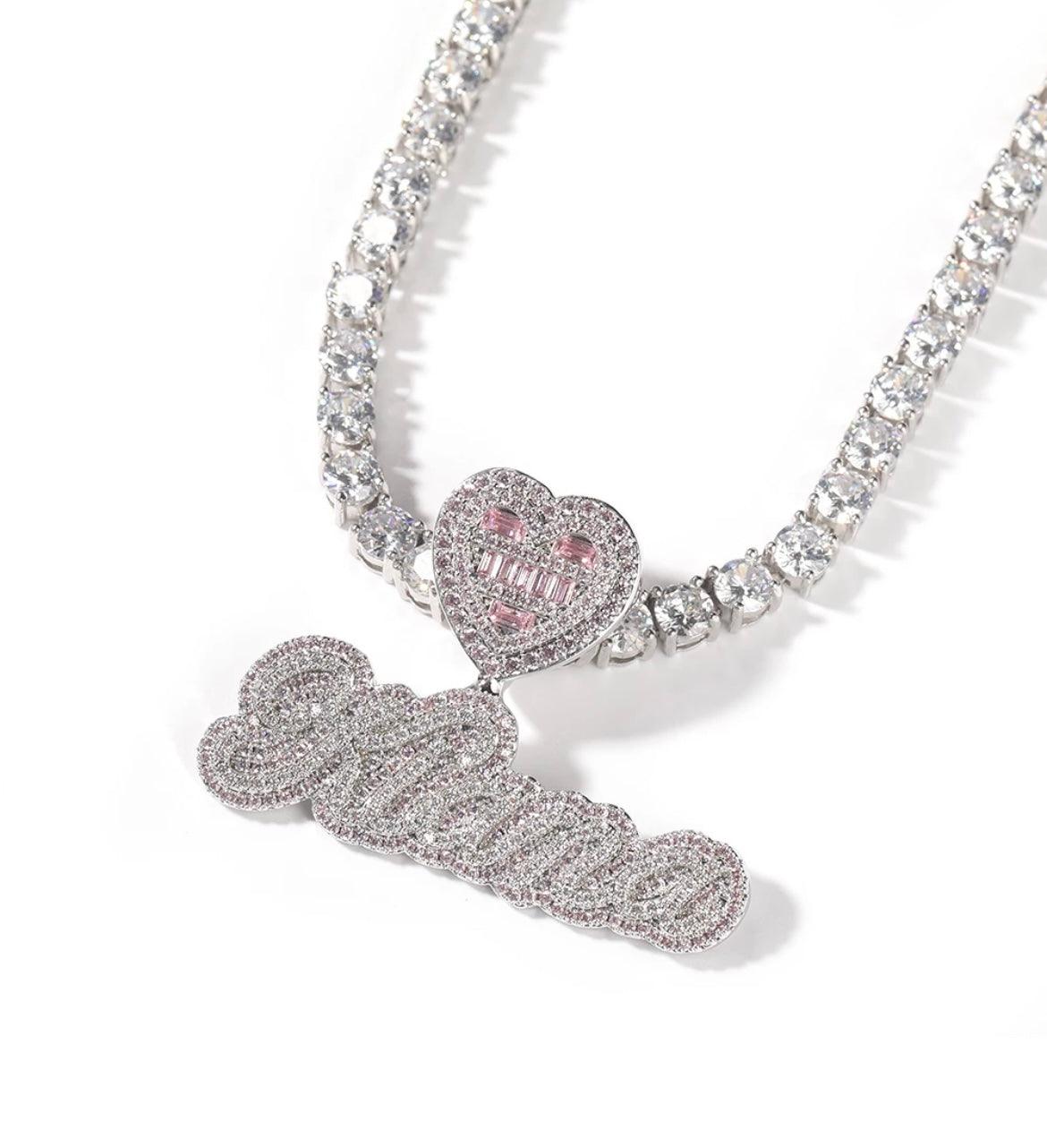 Name Plate Diamond Tennis Chain | Chain Necklace | AriJah's BOX