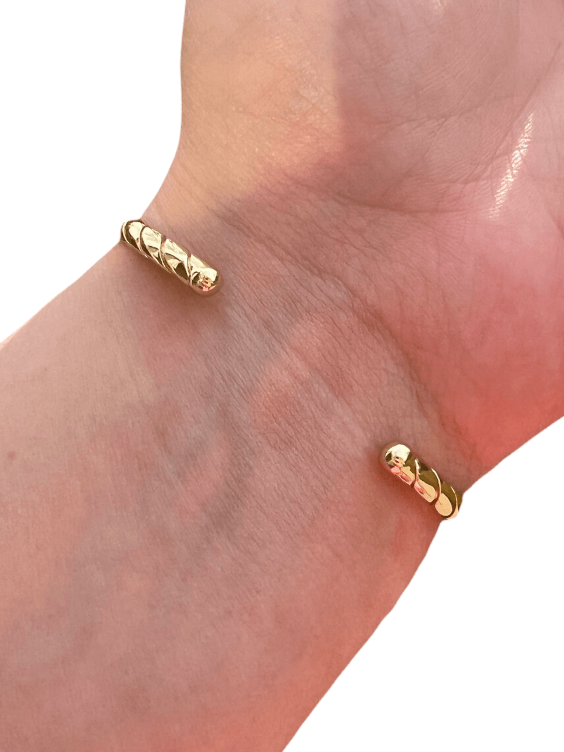 Gold-Plated Enamel Bracelet | Diamond Cuff Bracelet | AriJah's BOX