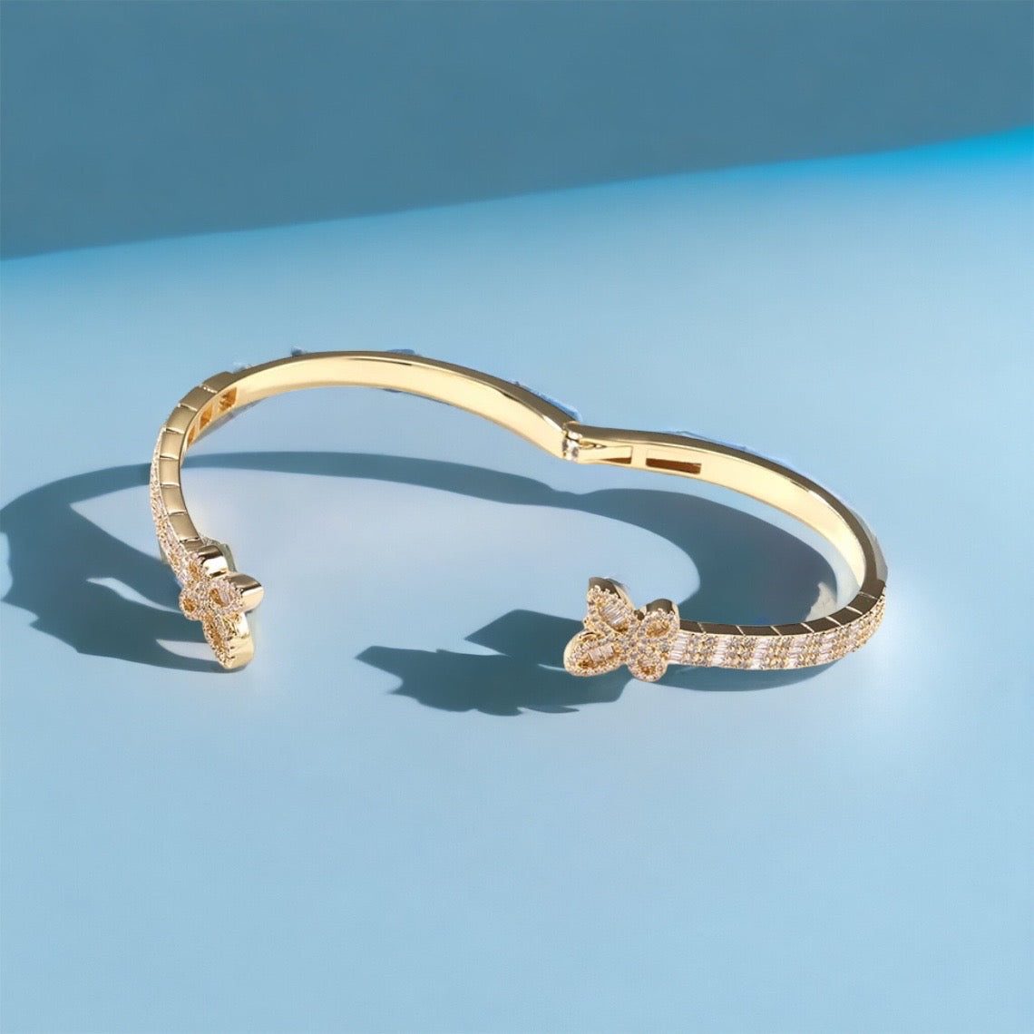 Iced Out Butterfly Bangle | Hip-Hop Bangles | AriJah's BOX